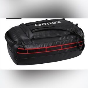 Gonex 60L Outdoor Duffel Black and Red Bag